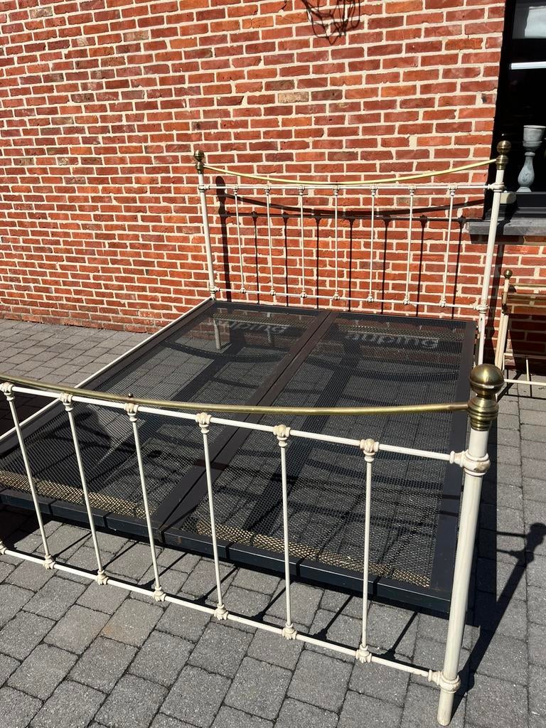 Koperen bed Auping + 2 nachtkastjes gratis, Ophalen, 200 cm
