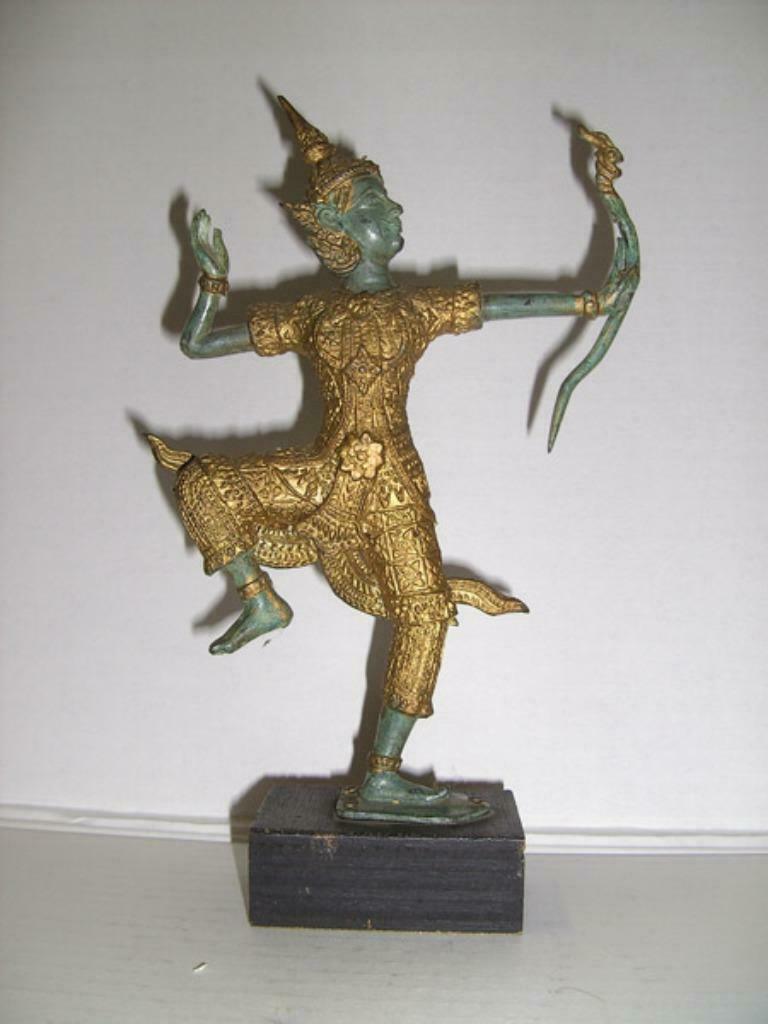 Beeld Brons man met boog, Ophalen of Verzenden