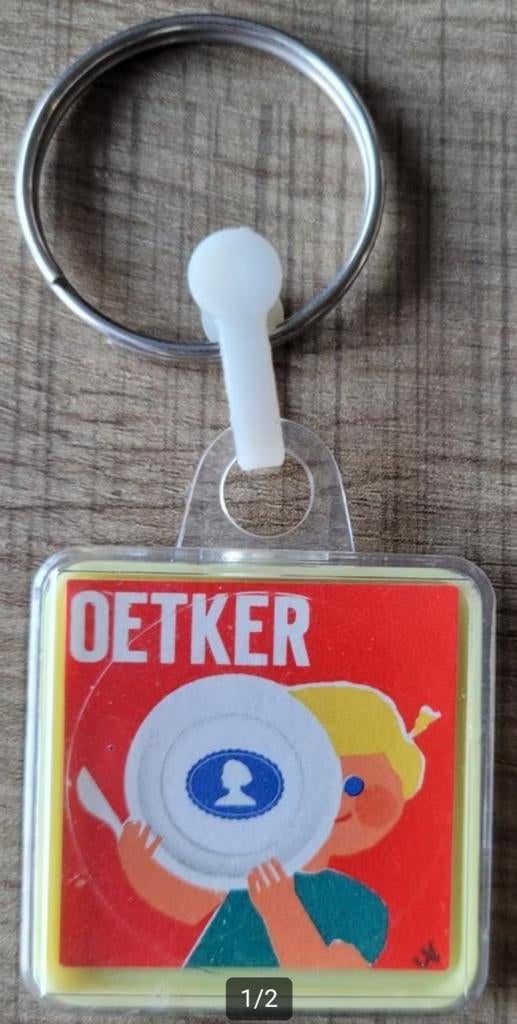 Oetker: oude sleutelhanger, Ophalen of Verzenden, Gebruikt, Merk