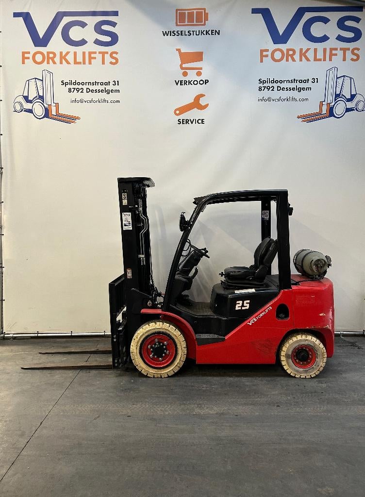 LPG heftruck: 2.5t HANGCHA - Zo goed als nieuw!, LPG, Hangcha, Chariot élévateur, Enlèvement
