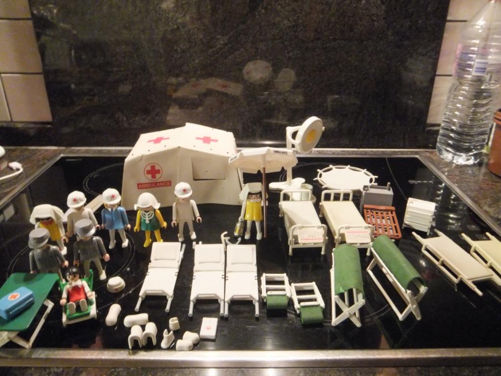 vintage playmobil,rode kruis, Ophalen of Verzenden, Gebruikt, Complete set