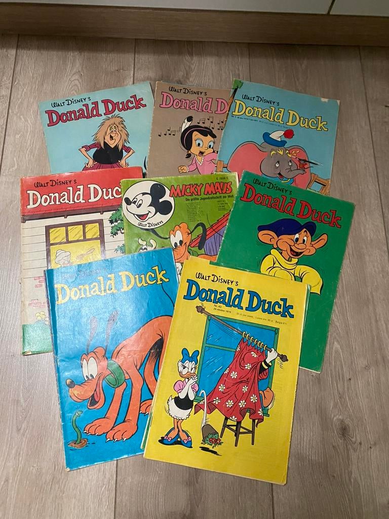 94 weekbladen Walt Disney Donald Duck meeste jaren 70, Boeken, Ophalen of Verzenden, Gelezen
