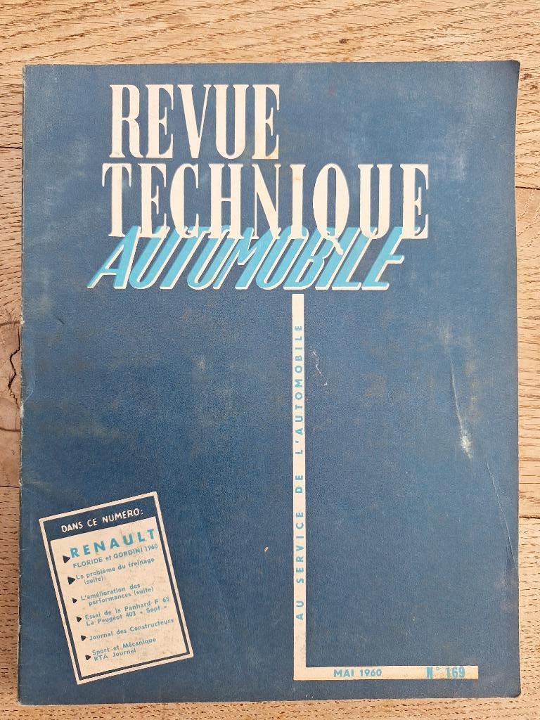 RENAULT FLORIDA DAUPHINE GORDINI PANHARD F65 PEUGEOT 403 REV, Ophalen of Verzenden, Gelezen, Renault