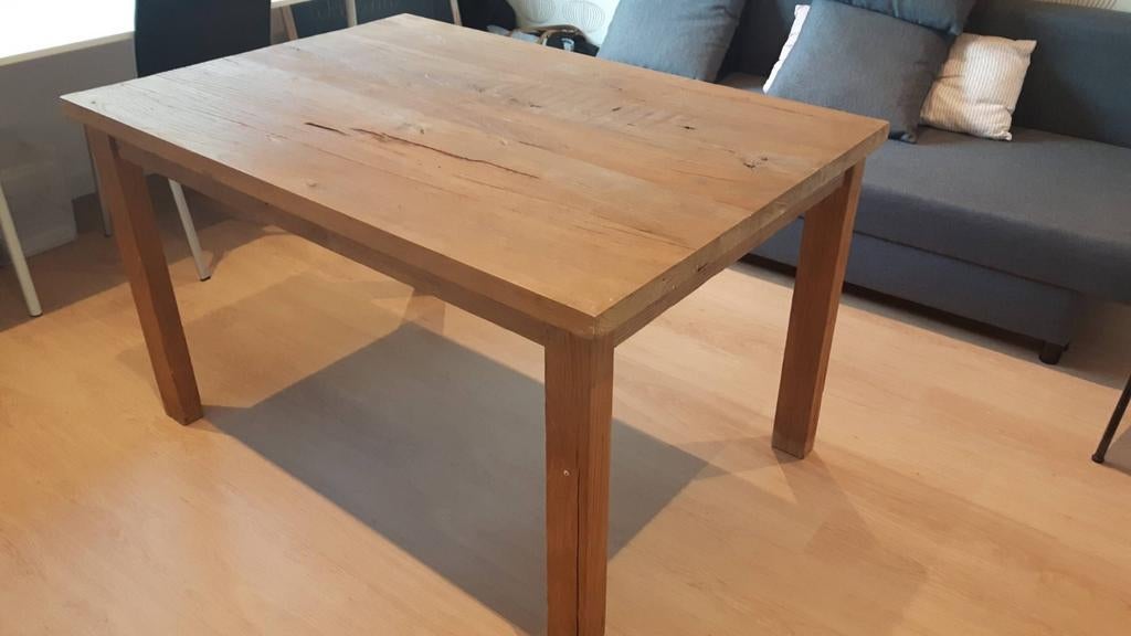 Houten tafel, Ophalen, Gebruikt, 100 tot 150 cm, 50 tot 100 cm