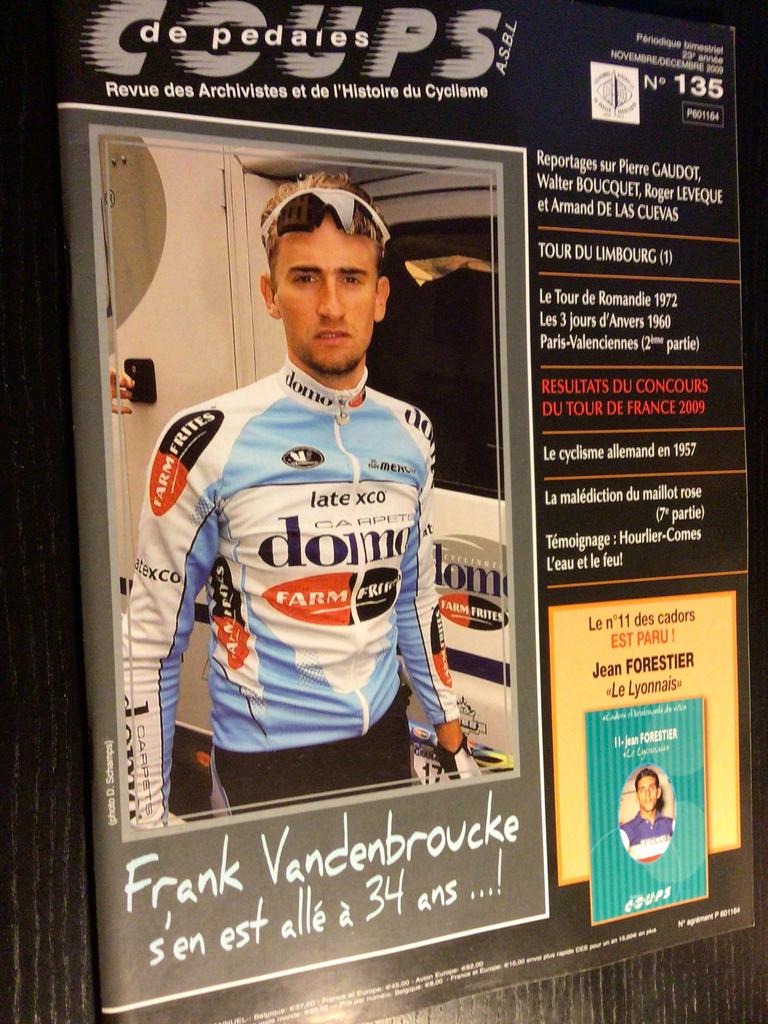 coups de pedales 2009 frank vandenbroucke  walter boucquet, Envoi, Comme neuf