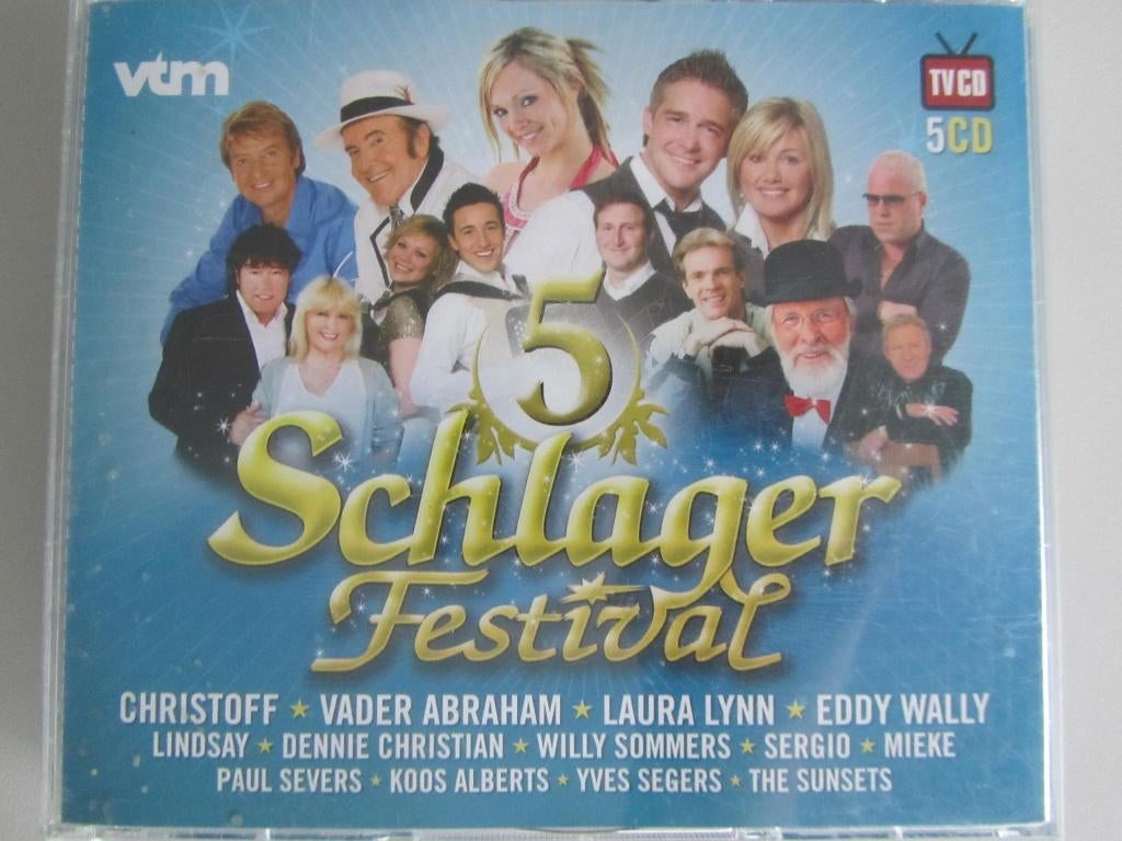5CDBOX 5 JAAR SCHLAGERFESTIVAL (cd1 ontbreekt!!), Cd's en Dvd's, Ophalen of Verzenden, Gebruikt, Nederlandstalig