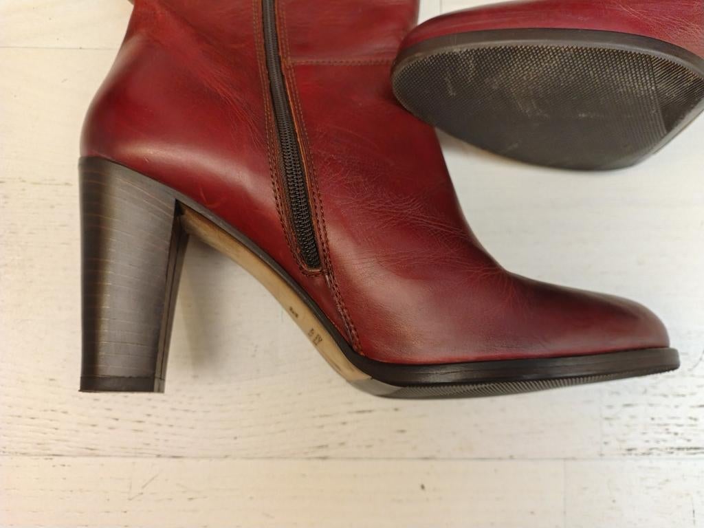 Bottes longues / hautes bordeaux 39 GOMMA femme parfait état, Rouge, Enlèvement ou Envoi, Comme neuf, Bottes hautes