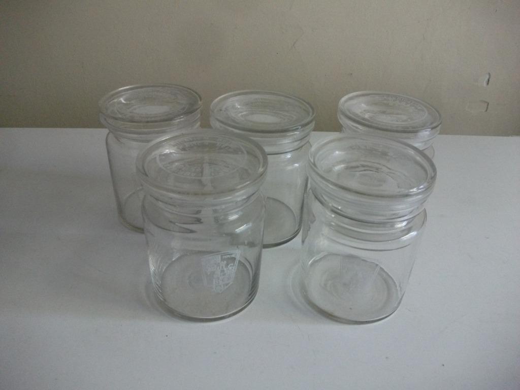 7 Bewaarpotten glas - Inmaakpot steriliseerpotten 1/2 l, Ophalen of Verzenden, Gebruikt, Glas, Overige typen