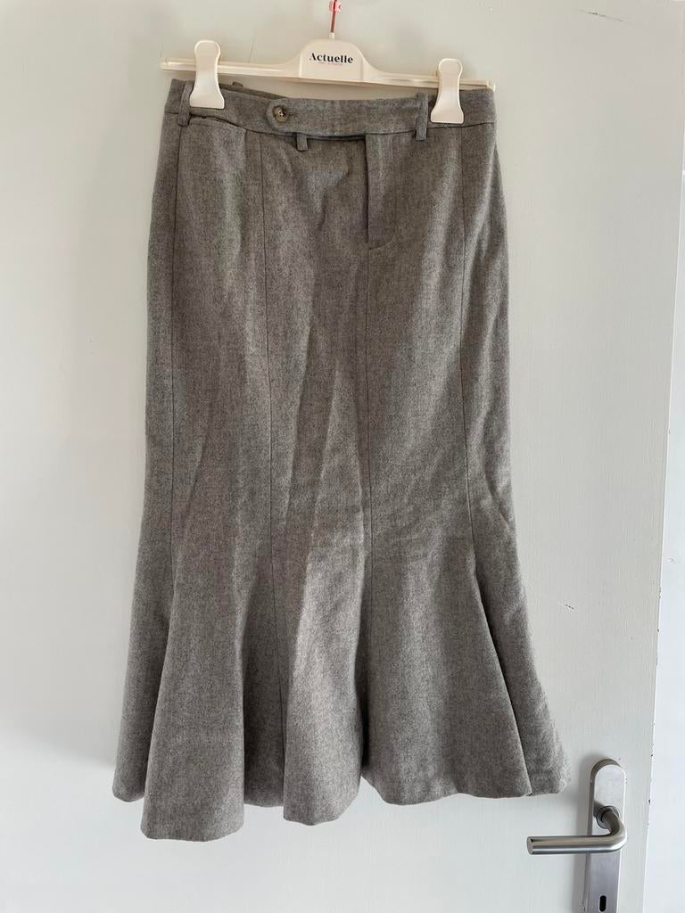 Lange grijze rok van Ralph Lauren, Gris, Enlèvement ou Envoi, Comme neuf, Ralph Lauren