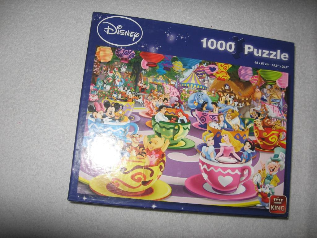 Disney puzzel 1000 stuks, Enlèvement, 500 à 1500 pièces, Comme neuf, Puzzle