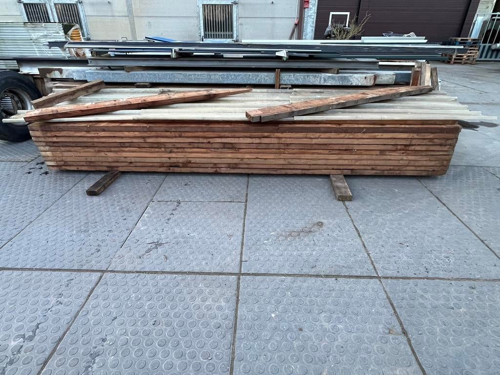 Houten balken- gordingen, Ophalen, Zo goed als nieuw, 250 cm of meer, Balken