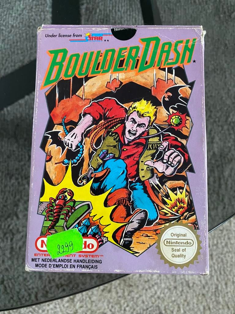 Boulder Dash NES, Ophalen of Verzenden, Gebruikt