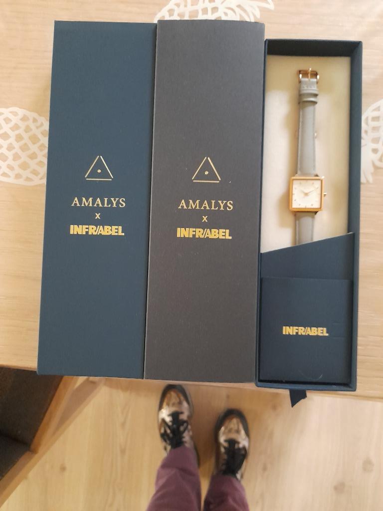 Montre AMALYS - Infrabel - Neuve, Autres marques, Enlèvement ou Envoi, Cuir, Autres matériaux