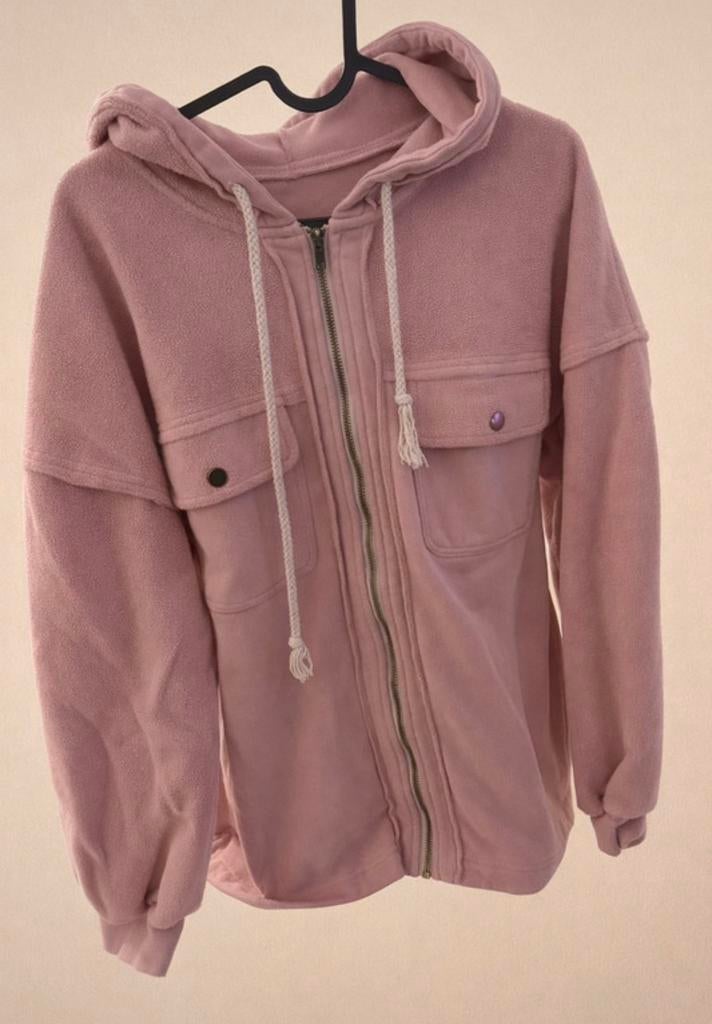 Zachte fleece hoodie – maat M, Kleding | Dames, Truien en Vesten, Ophalen of Verzenden, Zo goed als nieuw, Maat 38/40 (M), Roze