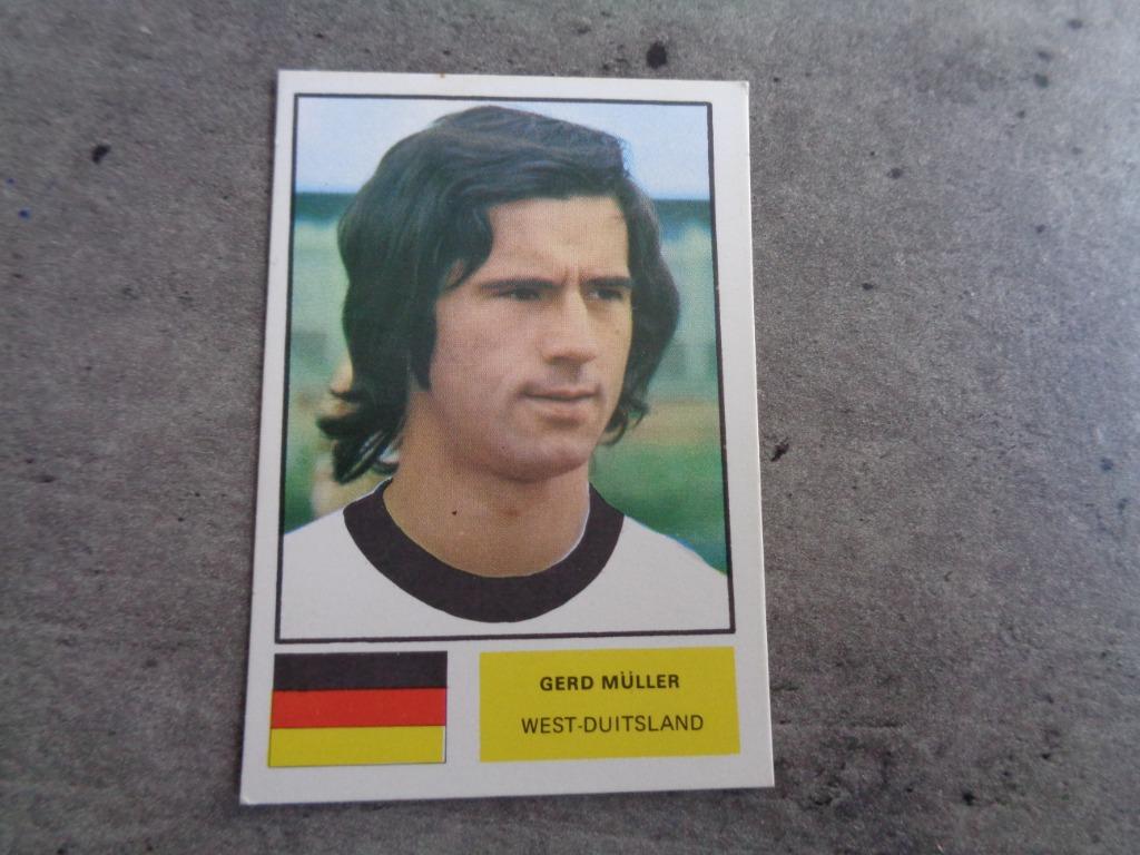 Carte imprimée FOOTBALL GERD MULLER ORIGINAL coupe du monde, Enlèvement ou Envoi, Autocollant