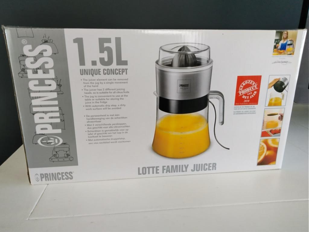 Electrische fruitpers extra groot inhoud van 1,5 L, Electroménager, Extracteurs de jus, Neuf, Presse-agrume, Enlèvement
