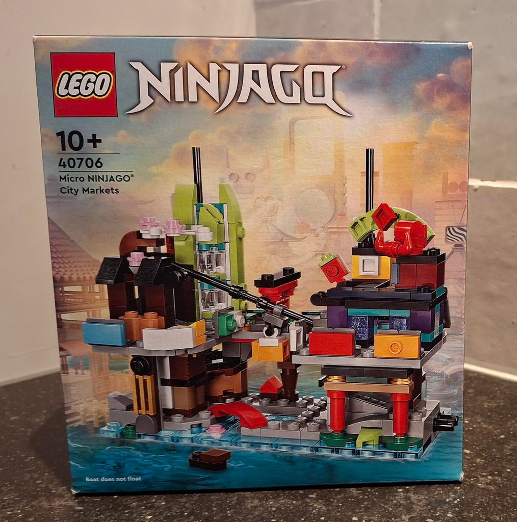 Lego 40706 Micro NINJAGO stadsmarkten ONGEOPEND, Enlèvement ou Envoi, Neuf, Ensemble complet, Lego