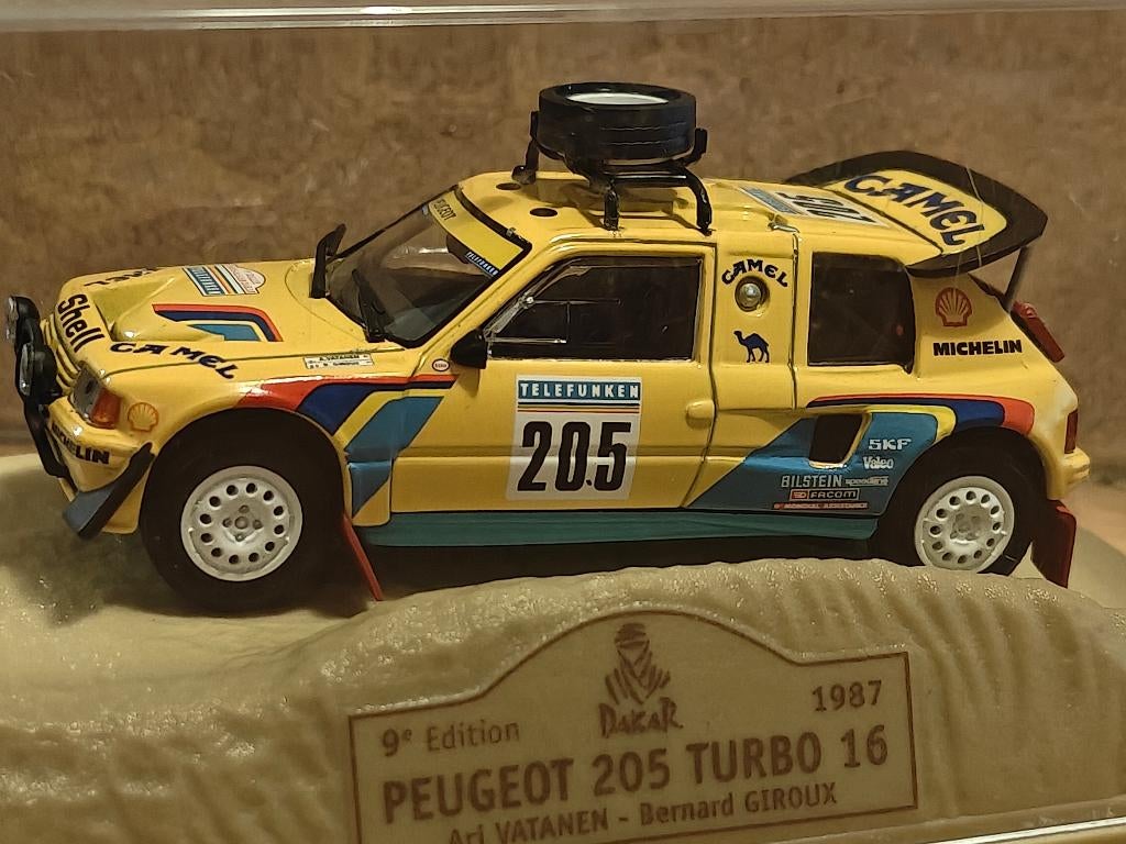 PEUGEOT 205 Turbo 16 - PARIS - DAKAR 1987, Enlèvement ou Envoi, Neuf, Voiture, Norev