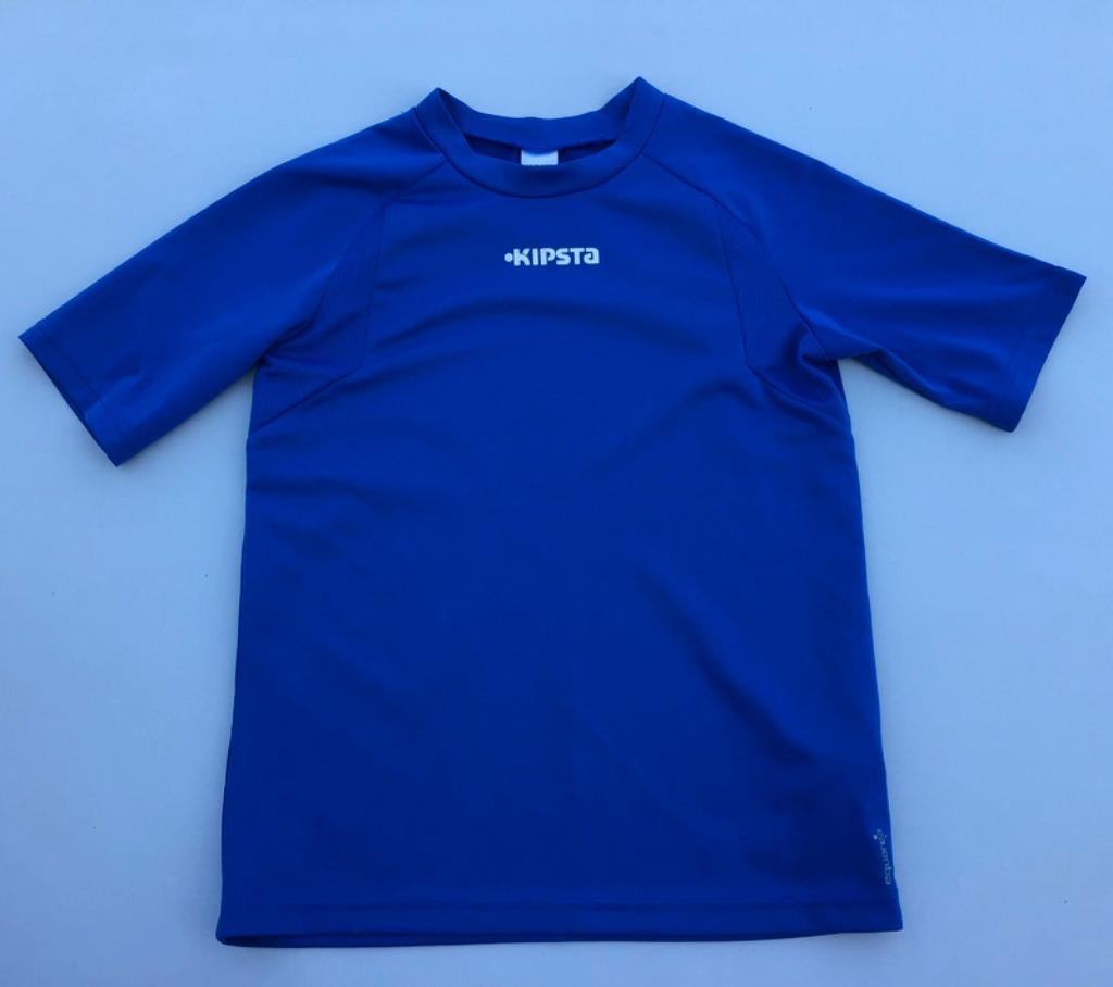 T-shirt de sport bleu Kipsta taille 8 ans, Ophalen of Verzenden, Gebruikt, Shirt