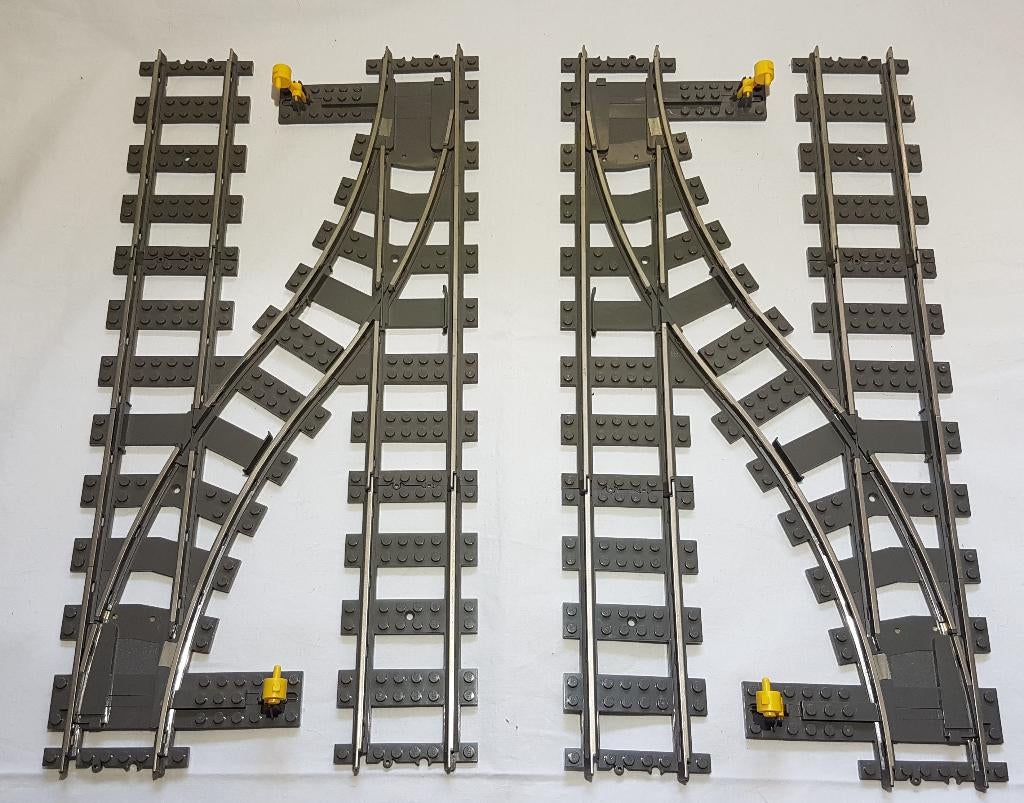 Wissels 9v lego trein rails 4531 7996 MOD (1), Ophalen of Verzenden, Gebruikt, Losse stenen, Lego