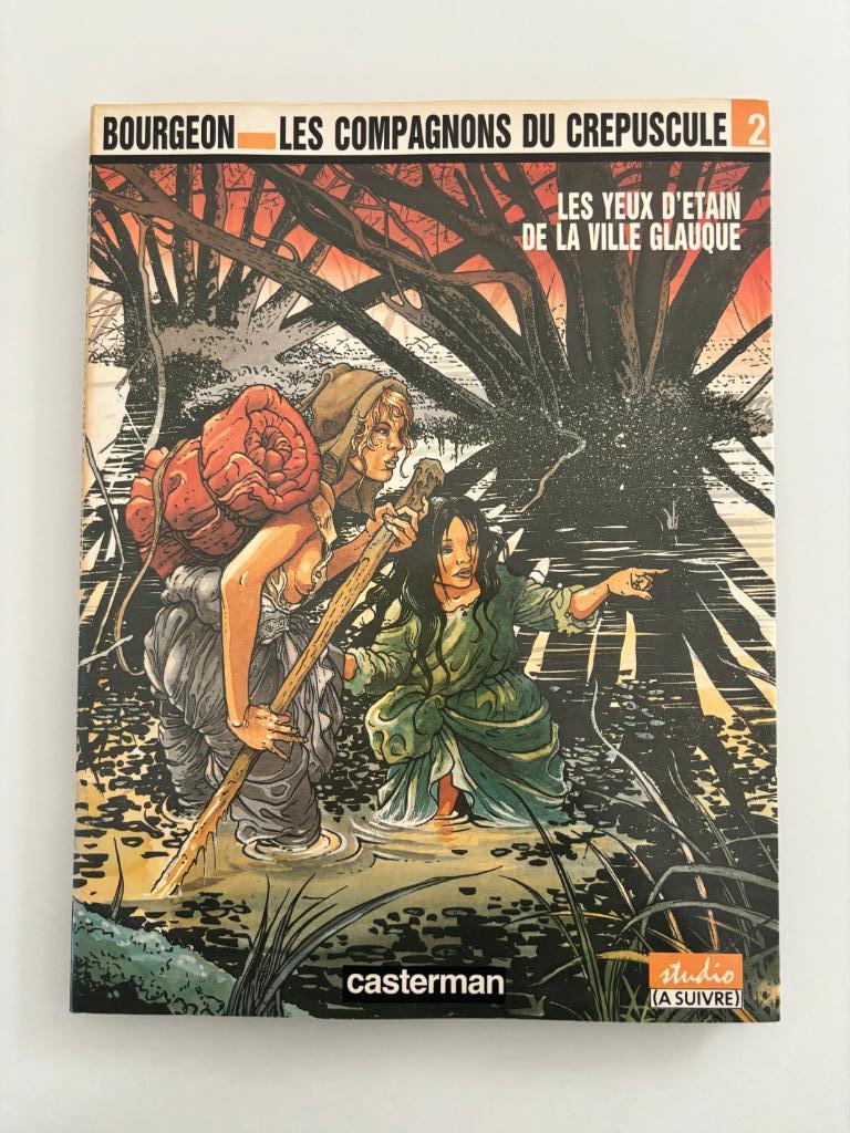 Bourgeon 2 Les Yeux d'étain de la ville glauque 1986, Boeken, Eén stripboek, Ophalen of Verzenden, Zo goed als nieuw, Bourgeon