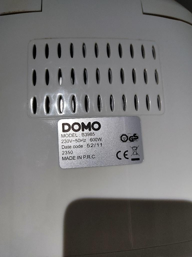 Domo broodbakmachine, 400 à 800 grammes de pâte, Enlèvement, Utilisé, Fenêtre transparente