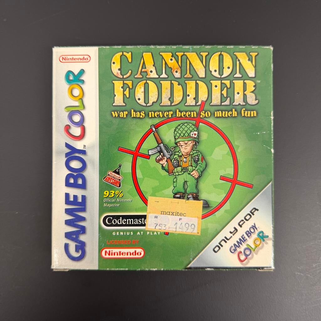 Cannon Fodder CIB - Nintendo Game Boy Color, Ophalen of Verzenden, Gebruikt