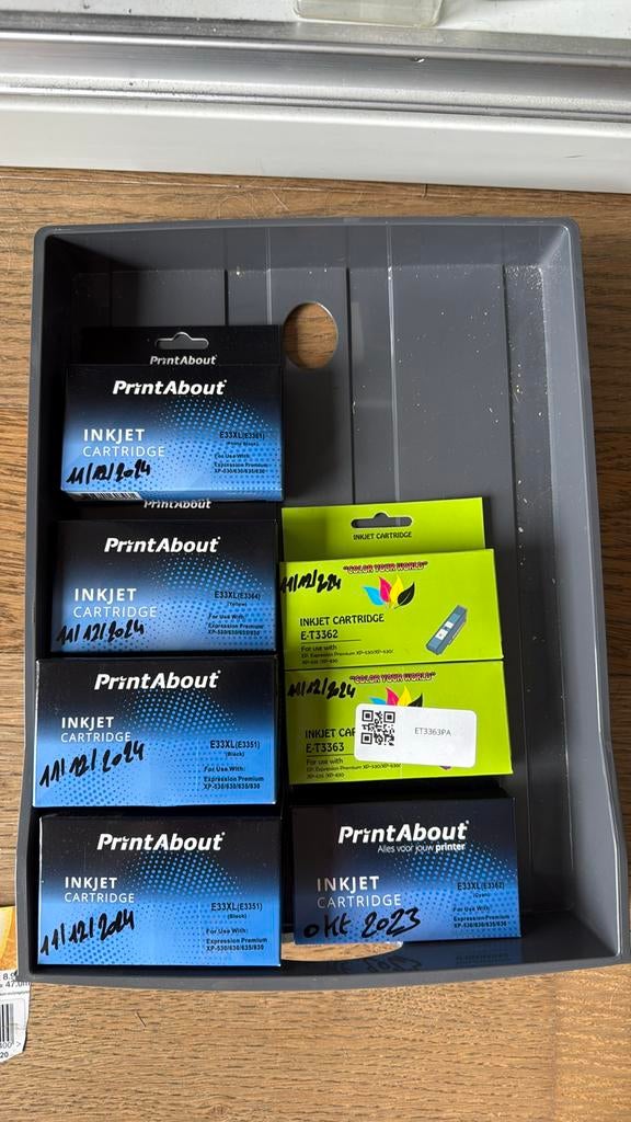 Printer Epson Inkjet inkt patroon xp 530 tot xp 900 serie, Ophalen, Nieuw, Cartridge, PrintAbout