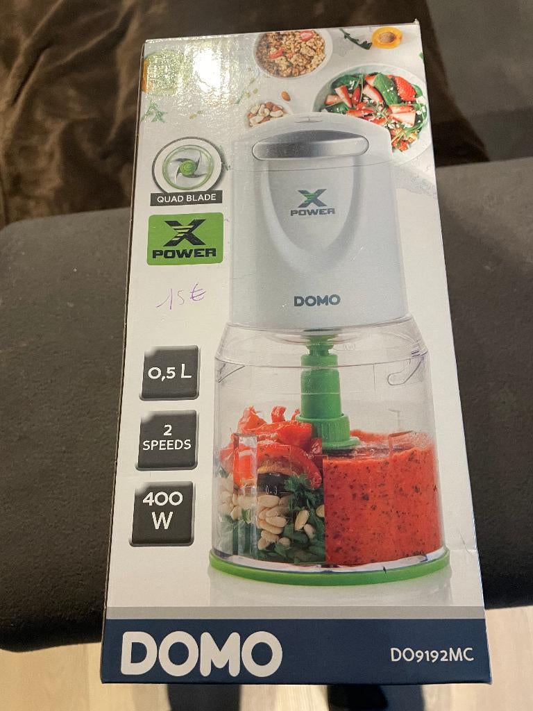 Xpower mini-chopper, Ophalen, 2 snelheden, Nieuw, Vaatwasserbestendig