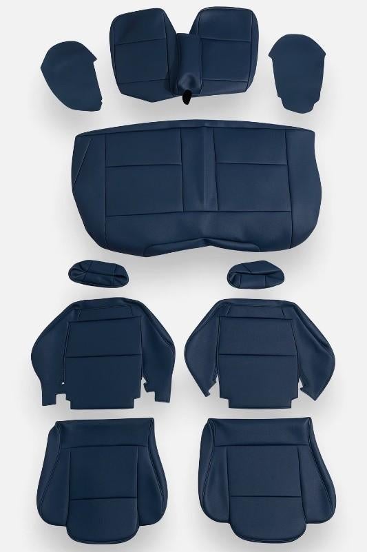 Volledig blauwe lederen hoezen voor Audi 80 cabriolet, Auto diversen, Tuning en Styling, Ophalen