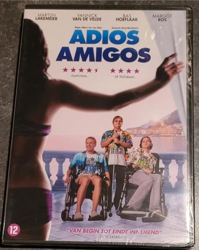 Adios Amigos - Vlaamse film! (nieuw!), Ophalen of Verzenden, Komedie, Nieuw in verpakking, Film