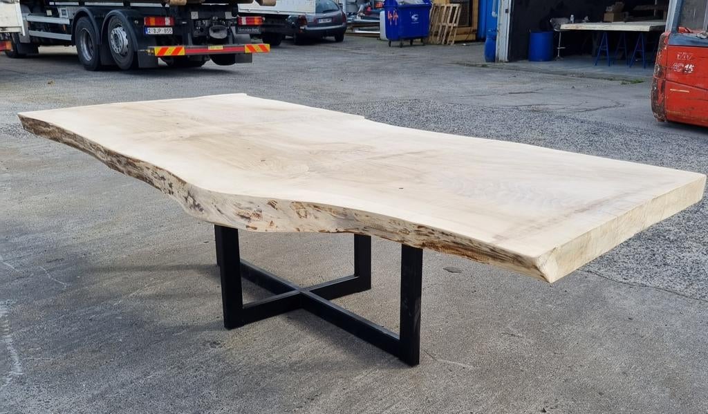 Table de jardin, pergola, table de terrasse, table tronc d'a, Neuf, Info@boomstamtafel.net, Boomstamtafel.net, Genstraat 75, 9700 Oudenaarde