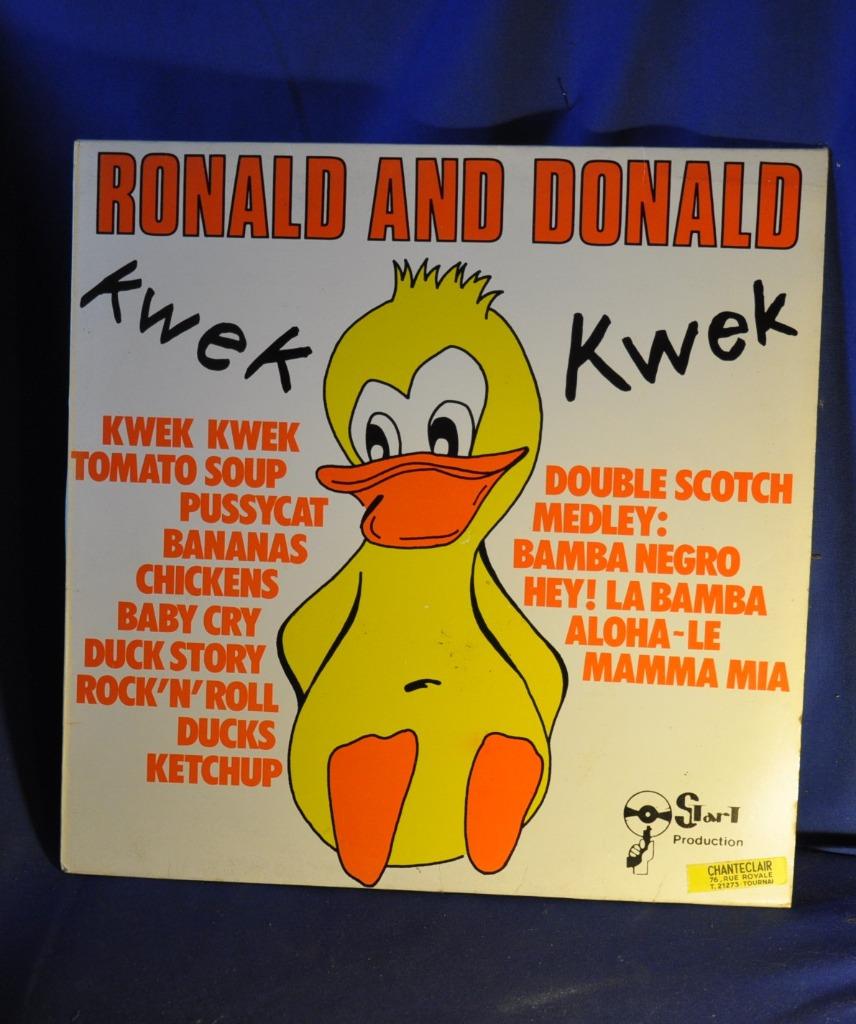 vinyl 33 tour ronald and donald   (x2047), CD & DVD, Vinyles | Enfants & Jeunesse, Enlèvement ou Envoi, Utilisé, 3 à 5 ans