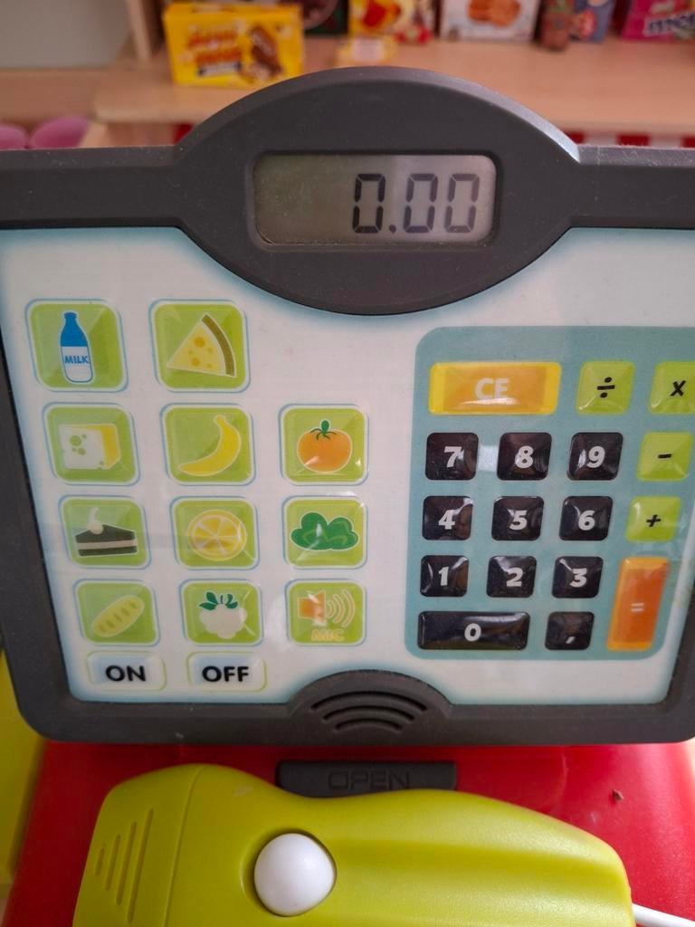 Speelgoedkassa smoby met licht en geluid, Ophalen of Verzenden, Zo goed als nieuw, Met licht