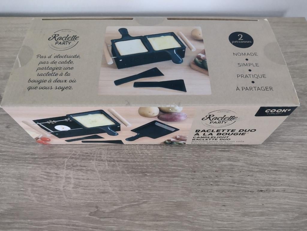 Raclette party, 2 personen, met theelichtjes, NIEUW, Huis en Inrichting, Ophalen of Verzenden, Nieuw