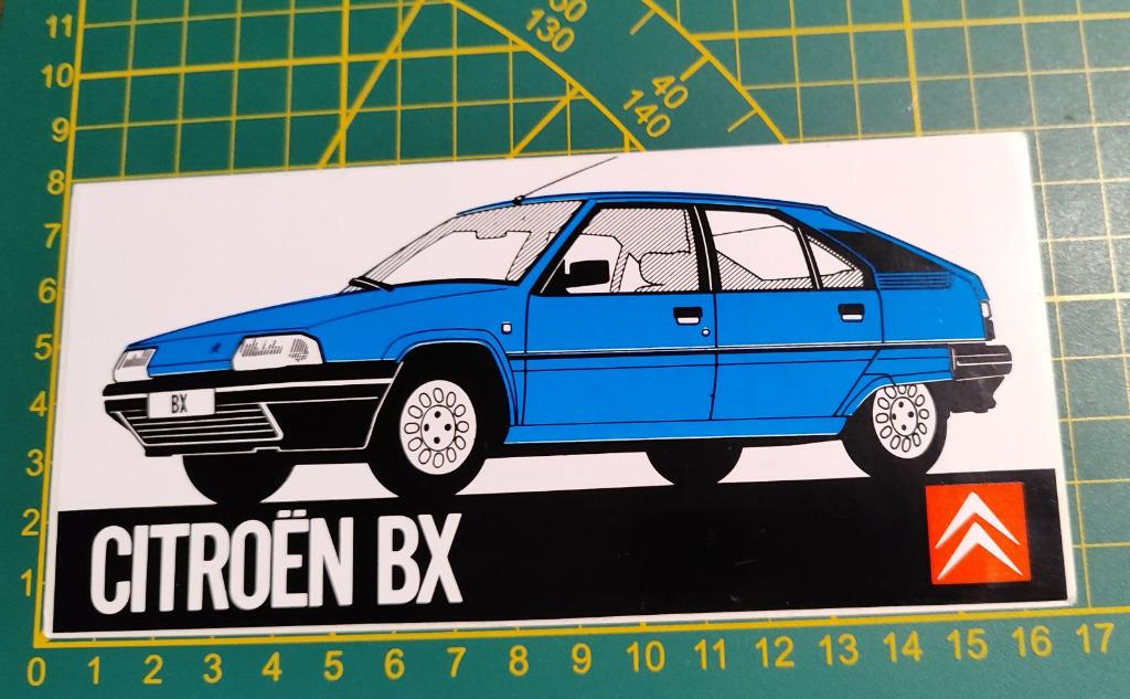 Sticker Citroën BX 80's, Collections, Enlèvement ou Envoi
