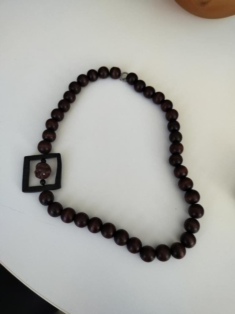 Boedha noten houten ketting, Ophalen of Verzenden, Zo goed als nieuw