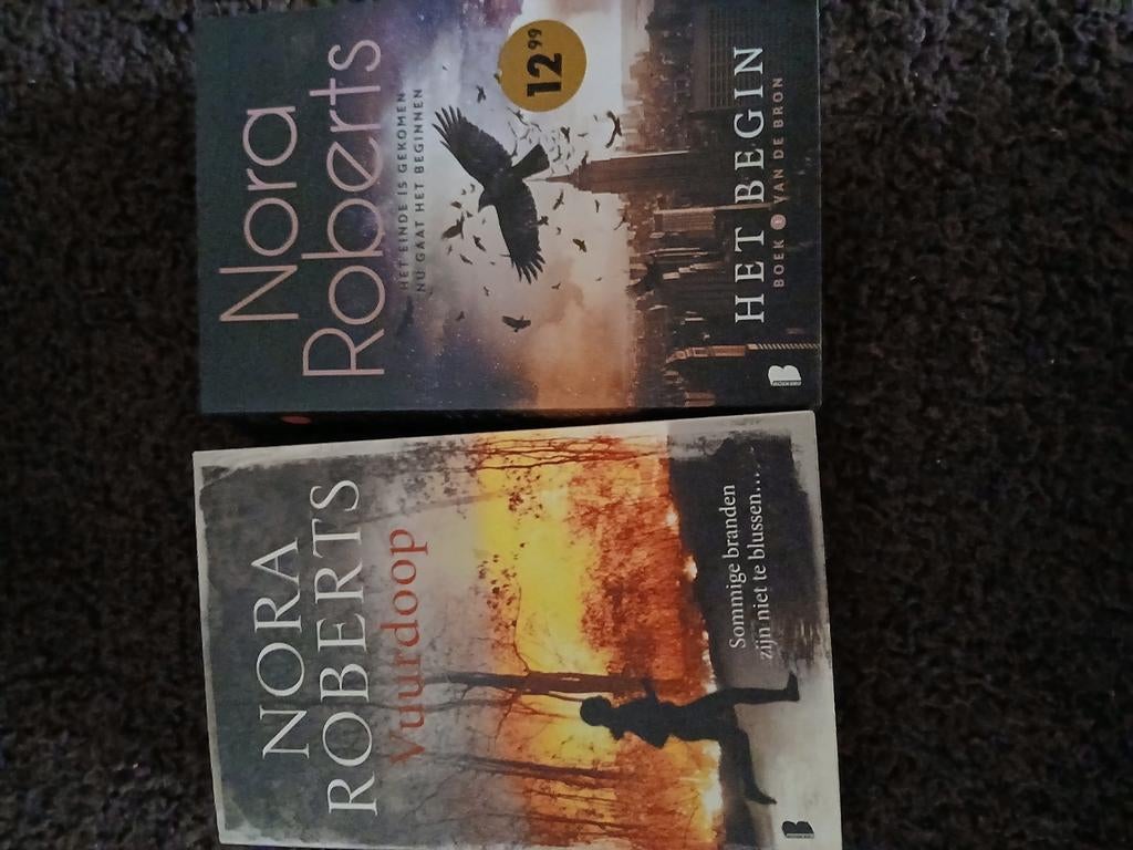Nora Roberts - Vuurdoop 6 euro voor de twee, Enlèvement, Comme neuf, Nora Roberts