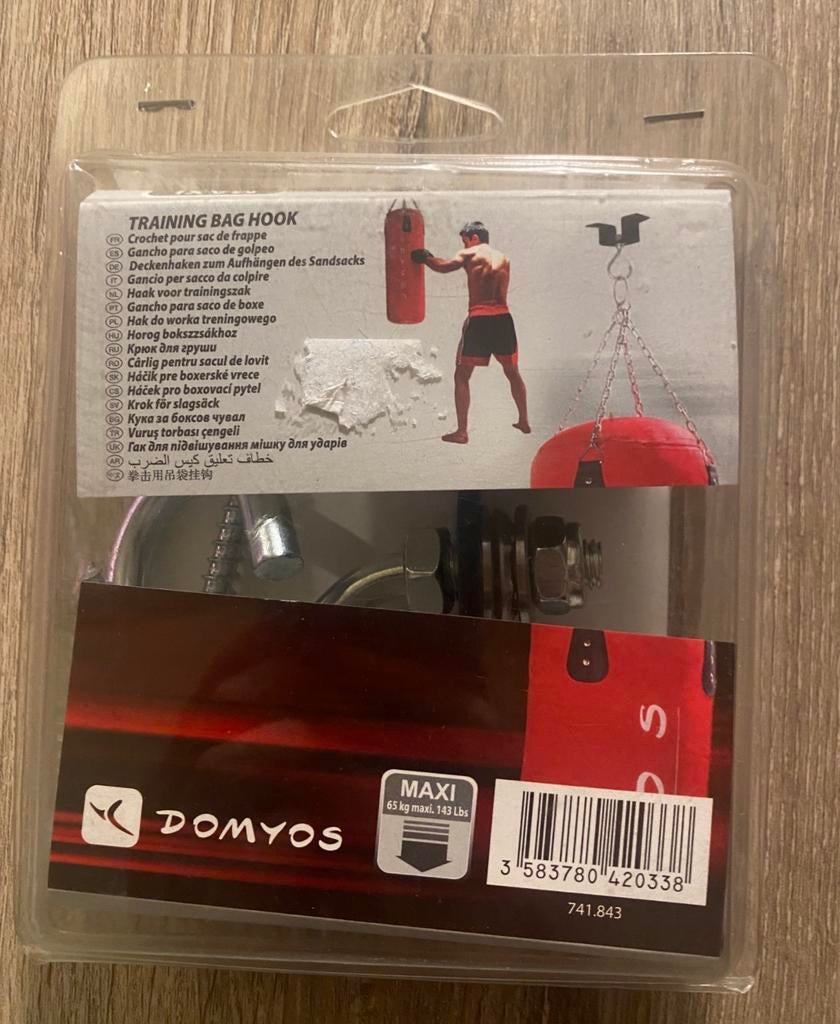 Crochet de plafond pour sac de boxe - max 65 kg, Enlèvement ou Envoi, Neuf, Sac de boxe