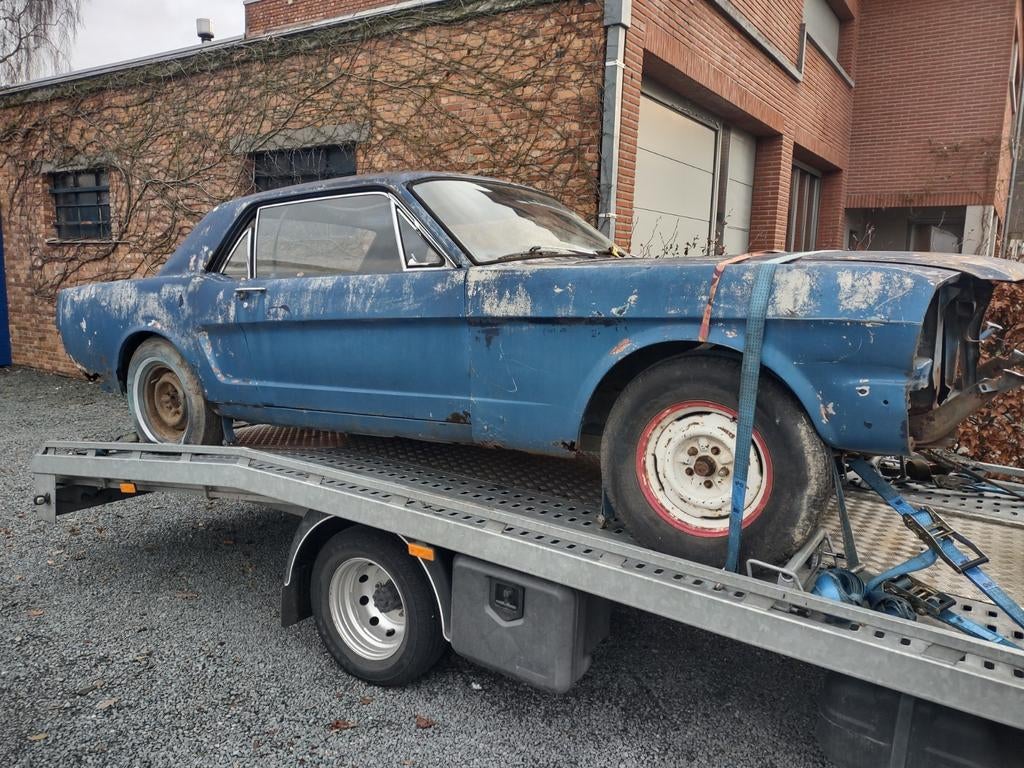 Ford Mustang Coupe 1966, Automaat, Blauw, Bedrijf, 2 deurs