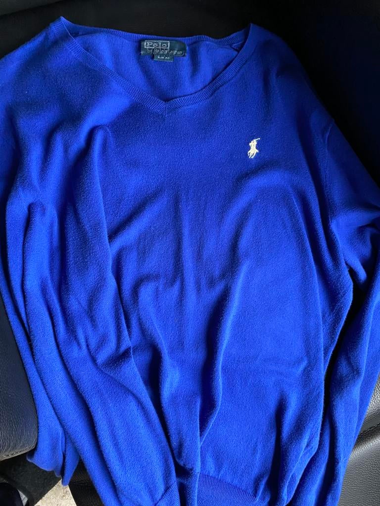 Ralph Lauren blauw trui, Envoi, Comme neuf, Bleu