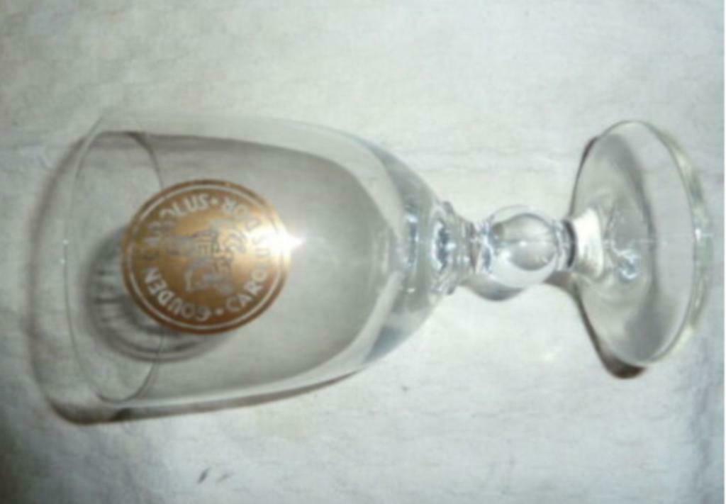 #E Bier glas GOUDEN CAROLUS " laag model " brij. Het Anker, Verzamelen, Glas en Drinkglazen, Gebruikt, Bierglas, Ophalen of Verzenden
