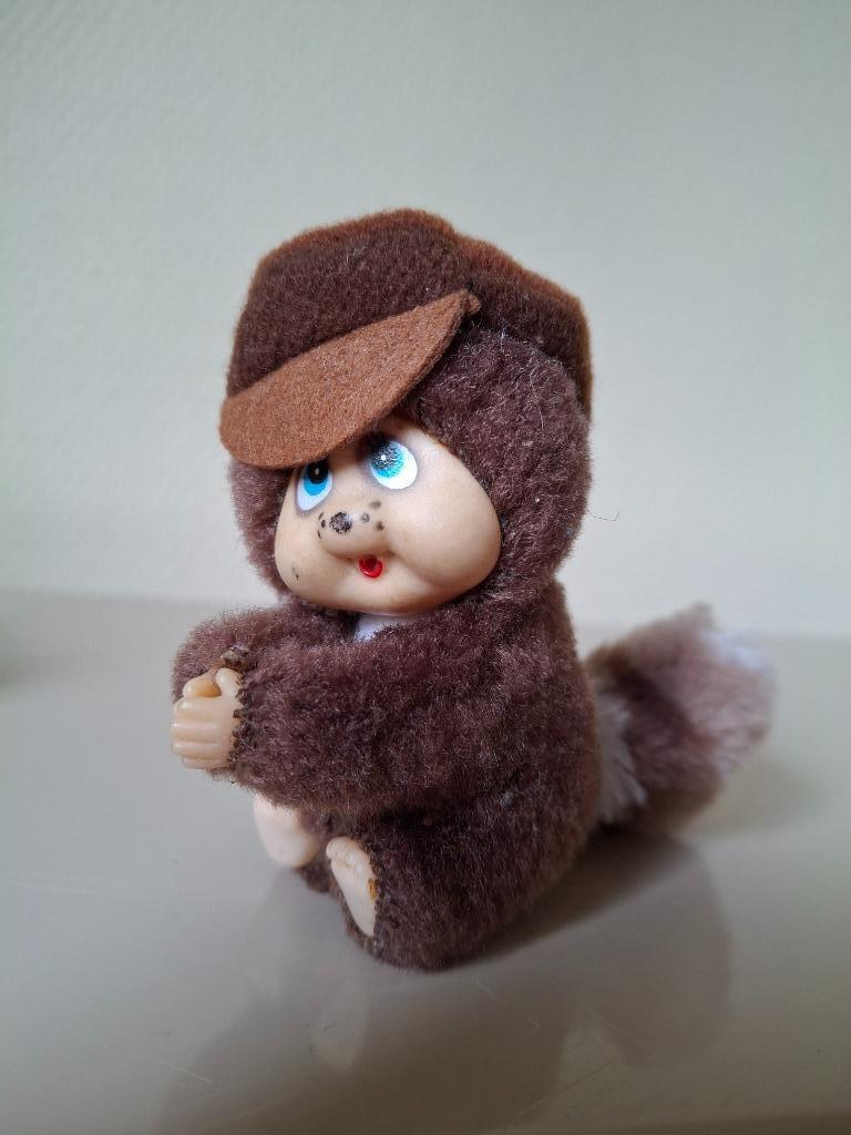 Vintage Monchichi Raccoon clip-on Pencil Hugger, Enlèvement ou Envoi