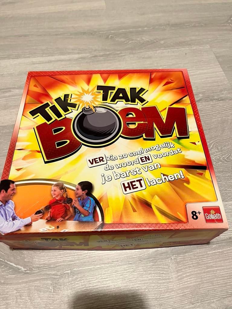 Spel tik tak boem, Ophalen of Verzenden, Zo goed als nieuw, Goliath