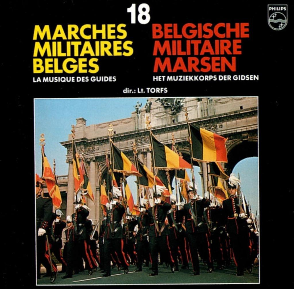 Het Muziekkorps Der Gidsen - 18 Belgische Militaire Marsen, Ophalen of Verzenden, Zo goed als nieuw