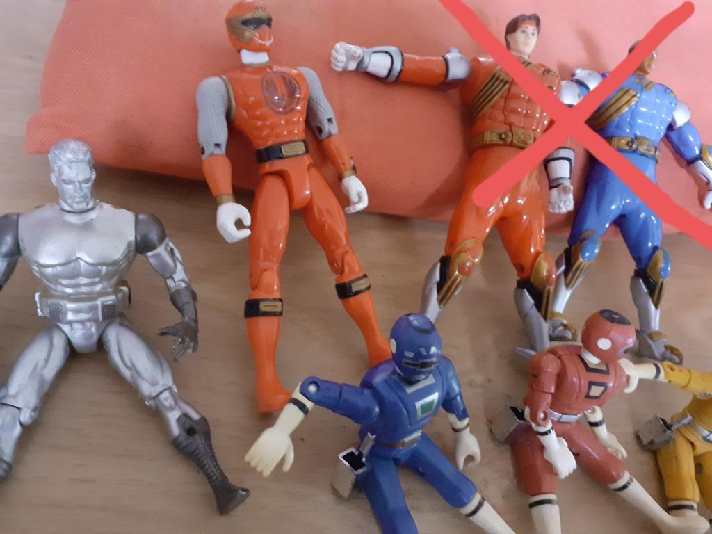 JOUETS : LOT DE POWER RANGERS, Enlèvement, Utilisé