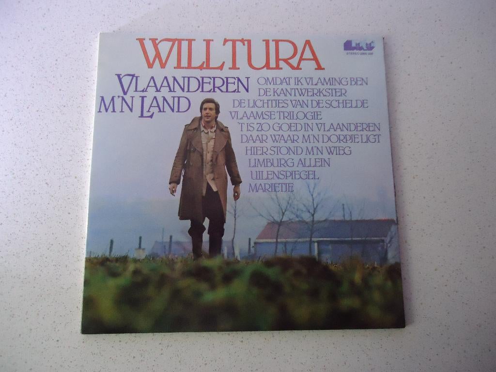 LP van "Will Tura" Vlaanderen Mijn Land anno 1977., Ophalen of Verzenden, Zo goed als nieuw, 12 inch, Levenslied of Smartlap