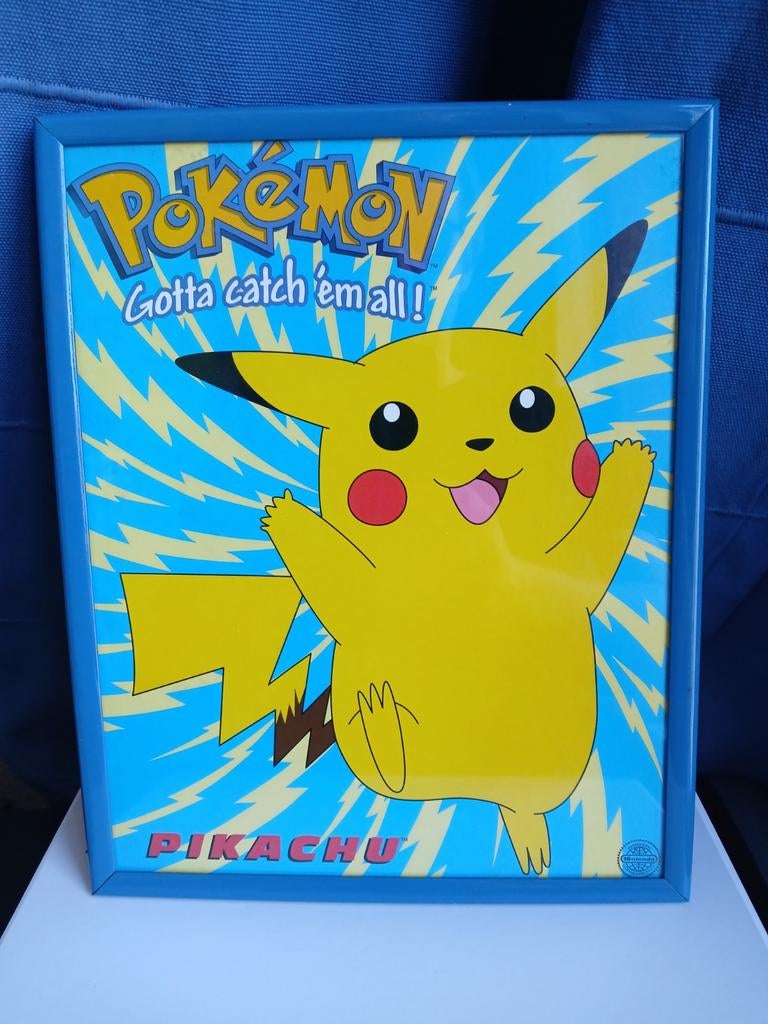 Poster encadré Pikachu Pokemon 25,5 cm X 20,5 cm, Hobby & Loisirs créatifs, Jeux de cartes à collectionner | Pokémon, Enlèvement ou Envoi