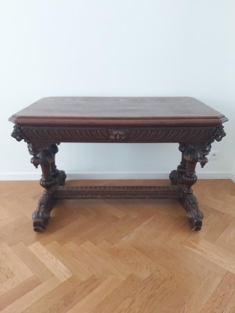 Table / bureau tête de lion., Enlèvement