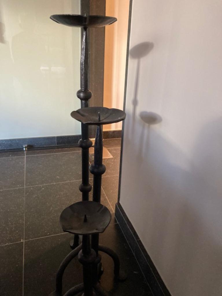 KANDELAARS IN SMEEDIJZER, Huis en Inrichting, Ophalen, Zwart, Zo goed als nieuw, Metaal